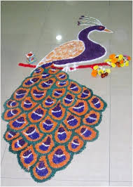 25 Unique Rangoli Designs With Themes For Competitions Rangoli Designs Peacock Rangoli Rangoli Designs For Competition