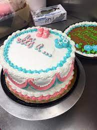 Simple Gender Reveal 8 Cake Buttercream Gender Reveal Cake Baby Reveal Cakes Simple Gender Reveal
