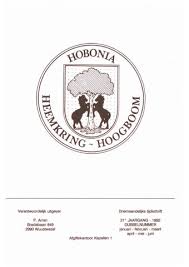 Hobonia 1992-1-2 januari april by Heemkring Hoghescote