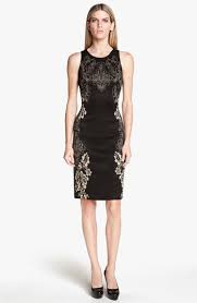 St John Collection Floral Jacquard Knit Sheath Dress Nordstrom Knit Sheath Dress Dresses Nordstrom Dresses