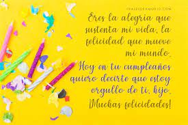 Frases De Cumpleanos Para Un Hijo Con Imagenes