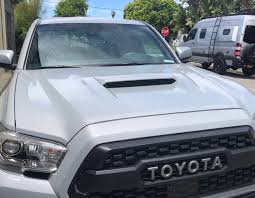 The trd sport package adds all the fender flares and hood scoops you could want, and in practice, it looks great. Trade Cement Trd Sport Scoop For Or Sr5 Hood Costa Mesa Ca Tacoma World