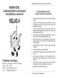May 18, 2021 · soal olimpiade osn matematika sdmi dan pembahasannya. Olimpiade Matematika 2012 Kelas 4 Pdf