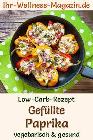 Low Carb Rezept Fur Gefullte Paprika Gesundes Vegetarisches Hauptgericht In 2020 Rezepte Low Carb Abendessen Rezepte Vegetarisch