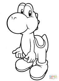 Paper mario coloring pages yoshi. Baby Yoshi Printable Coloring Pages Novocom Top
