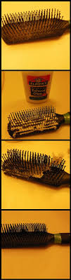 This Is My Actual Hairbrush Use Elmer S Glue To Get Rid Of All That Gunky Buildup At The Roots Pour It On Let Elmer S School Glue Helpful Hints School Glue