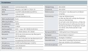At present, investors can use l.o.x. Commerzbank Bewirbt Aktienanleihe Auf Lufthansa