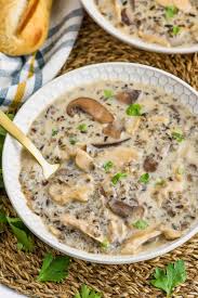 The mushroom can recipe is for a green bean casserole.the recipe is on the back of the 10 3/4 oz can of cream of chicken. Creamy Chicken And Wild Rice Soup Simple Joy
