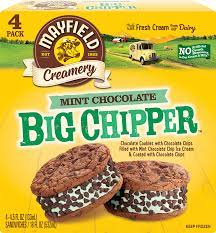 Mint Chocolate Big Chipper Mayfield Creamery Mint Chocolate Mint Chocolate Chip Ice Cream Unsweetened Chocolate