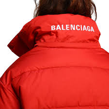 Balenciaga oversize logo denim jacket. Balenciaga Jacket Women Jacket Balenciaga Women Red Jacket Balenciaga 555346 Tyd33 Giglio En