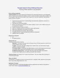 Teacher Assistant Job Description Resume Unique Pre K Resume Example Salumguilher Teacher Resume Examples Preschool Teacher Resume Teacher Assistant Jobs