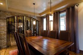 The wine barrel also features a french text in the center. Dining Room Wine Cellar American Traditional Dining Room Denver By Interiors By Lk Houzz