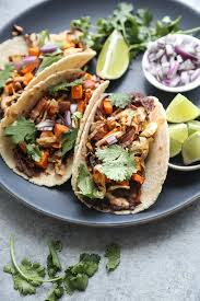 Vegetarian Black Bean Tacos With Sweet Potato Hash Feed Me Phoebe Recipe Vegetarian Recipes Healthy Healthy Tacos Potatoe Salad Recipe