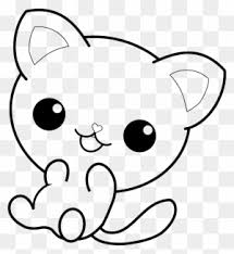 Kawaii sea cats coloring pages. Big Image Kawaii Cat Coloring Pages Free Transparent Png Clipart Images Download