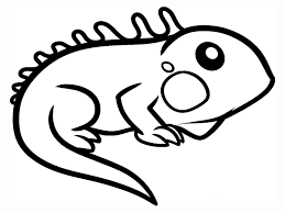 Green Iguana Coloring Pages Cute Easy Animal Drawings Easy Drawings For Kids Animals Drawing Images