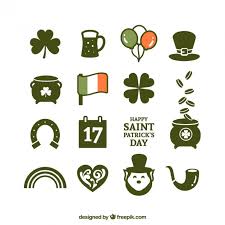 The shamrock is ireland's national emblem because, according to the legend, st. Free Vector Variety Of St Patricks Day Icons
