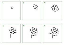 1 Basis Bloem Bloemen Tekenen Hand Belettering Alfabet Tekenen
