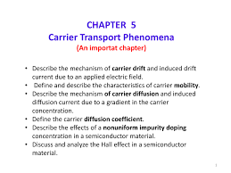Chapter 5 Carrier Transport Phenomena