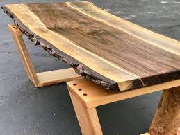 Sold Live Edge Coffee Table Black Walnut And Maple Coffee Etsy Live Edge Coffee Table Live Edge Furniture Live Edge Table