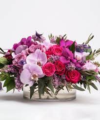 Magenta Luxe This Lush Design Of Pinks And Purples Is Filled With Luxurious Blooms Suc Orchid Flower Arrangements Flower Arrangements Luxury Flower Arrangement
