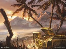 Treasure Cove Ixalan Mtg Art Mtg Art Fantasy Art Landscapes Magic Art