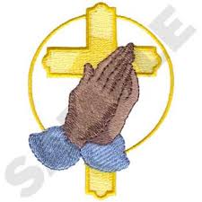 2.87 x 3.90 / 72.90 x 99.06 mm. Praying Hands And Cross Embroidery Design Annthegran Com