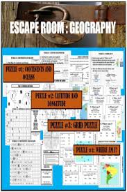 This Escape Room Is Design To Making Learning The Introduction A Little More Fun Included In Continents And Oceans Escape Room Social Studies Middle School