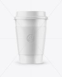 Matte Coffee Cup W Holder Mockup In Cup Bowl Mockups On Yellow Images Object Mockups