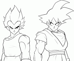 Funny dragon ball z coloring page for kids : Dragon Ball Z Vegeta Coloring Pages Coloring Home
