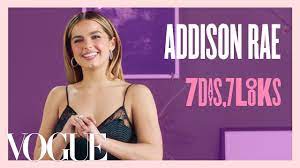 Ready to ship in 1 business day. Every Outfit Addison Rae Wears In A Week 7 Days 7 Looks Vogue Youtube