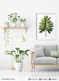 Wall art home decor ideas 2021. Poster Watercolor Painting Home Decor Printable Wall Art Palm Leaf Print Botanical Print Printab In 2021 Tropical Interior Tropical Decor Tropical Home Decor