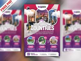 Holiday Travel Packages Flyer Template Psd Travel Holiday Packages Travel Packages Holiday Travel