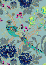 Matthew Williamson Birds Of Paradise Wallpaper Birds Blossom Notecards Stationery Matthew Williamson Peacock Gifts Print Greeting Cards Art Painting Acrylic