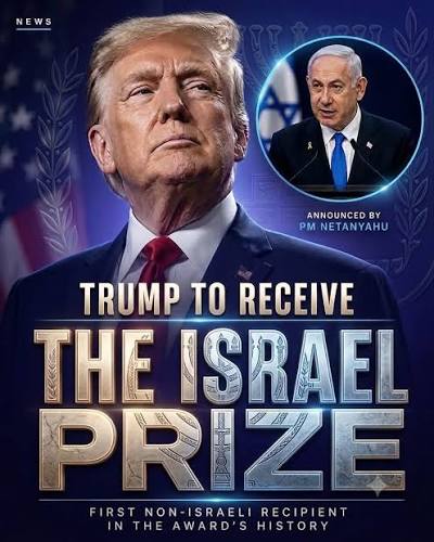 Netanyahu Presents Trump With Gem-Studded U.S. Flag Pins Sourced From Israel  During their meeting at Mar-a-Lago in Florida, Prime Minister Benjamin  Netanyahu presented President Trump with an American-flag gift set in  precious