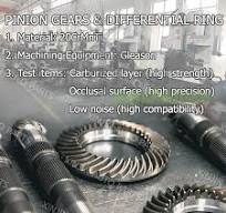 XINJIN Final Drive Differential Gear Kit 12020-42000 for Mitsubishi  FUSO/FV313 8DC9 Rear Axle-New 40:6 Ratio (6.666) Pinion