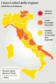 L'rt medio in tutta italia è in risalita, il consiglio dei ministri blocca gli spostamenti tra regioni fino al 25 febbraio e il cts avverte: Colore Regioni Toscana Abruzzo Liguria E Trento Arancioni In Umbria Micro Zone Rosse La Nuova Mappa