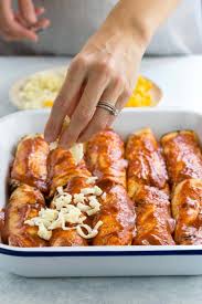 This recipe was submitted by a tasty community member, and hasn't been tested by the tasty recipe team.have a recipe of your own to share?submit a recipe here! Chicken Enchiladas Recipe Jessica Gavin