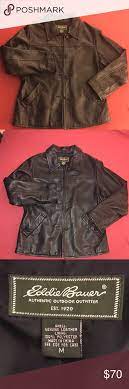 Eddie Bauer Button Down Leather Jacket Leather Jacket Leather Eddie Bauer