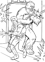 Batman pow shape coloring page. Star Wars Han Solo And Chewbacca Shoot Their Enemies