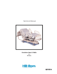 Control to lower the bed into transport position. Hill Rom Evolution Electric Bed Service Manual Manualzz
