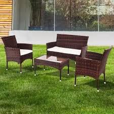 Haga click en la imagen del modelo para ver más. Sala Jardin Exterior Rattan Sintetico Terraza Disponible 8 675 00 En Mercado Libre Patio Sofa Set Comfortable Furniture Outdoor Patio Furniture Sets