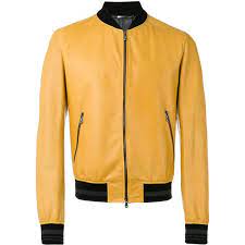 Dolce Gabbana Leather Bomber Jacket 3 270 Liked On Polyvore Featuring Men S Fashion Mens Leather Bomber Jacket Leather Flight Jacket Real Leather Jacket