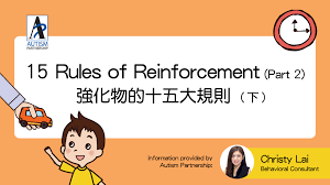 強化物的十五大規則（下） - Autism Partnership