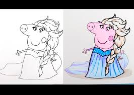 Princesas Disney Para Colorear Con Muestra