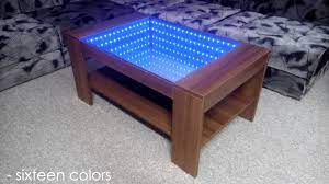 Attach glass base to legs to make a coffee table. Infinity Mirror Coffee Table Self Made Https Www Djpeter Co Za Https Www Djpeter Co Za Infinity Mirror Table Infinity Mirror Diy Infinity Mirror
