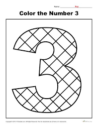 Free printable number 3 colouring pages this section includes, enjoyable coloring pages, free printable, harp coloring pages for every age. Color The Number 3 Preschool Number Worksheet
