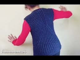 Piramit Yelek Sol On Video1 38 40 Beden Youtube Easy Knitting Knitting Knee High Sock