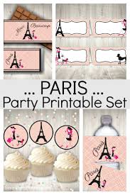 This is a fun theme for birthdays, sweet sixteen, baby showers, or wedding showers. The Best Printable Paris Themed Party Decor