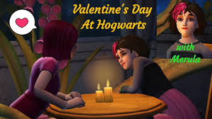 Harry potter valentine,valentines day harry potter,madam puddifoot's tea shop,harry potter decor,valentines decor,heart decor,tea shop decor. Valentine S Day With Merula Side Quest Harry Potter Hogwarts Mystery Youtube