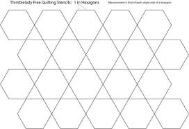 If you are new to hexagons, have a look at the tutorial for how to baste hexies and how to make a hexagon flower below: 1 Inch Hexagon Quilting Stencil